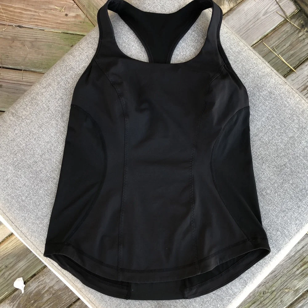 lululemon athletica Black Racerback Tank